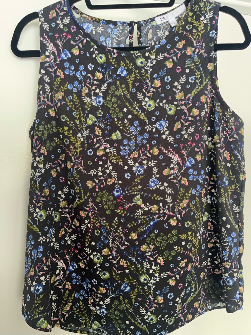 DR2 Sleeveless Floral Print Top